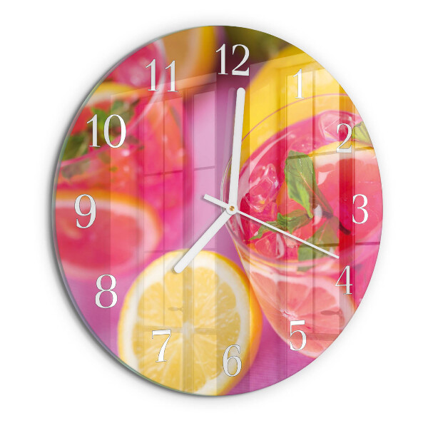 Glas wanduhr Zitronensäure