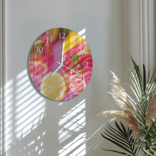 Glas wanduhr Zitronensäure