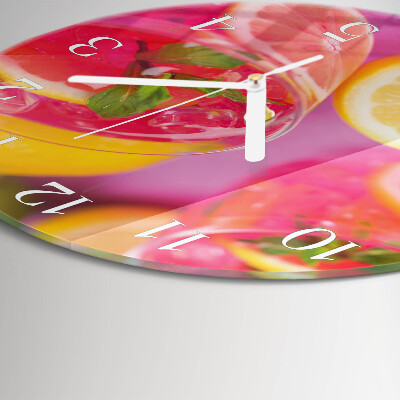 Glas wanduhr Zitronensäure