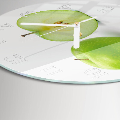Glas wanduhr Apfel