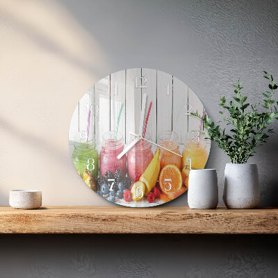 Glas wanduhr Smoothie