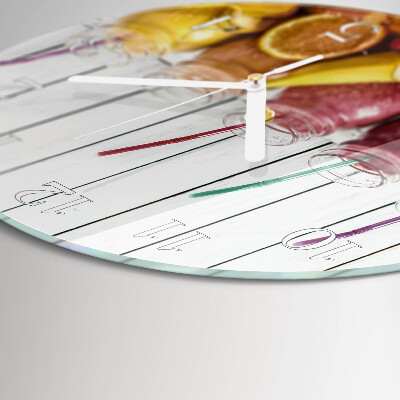 Glas wanduhr Smoothie