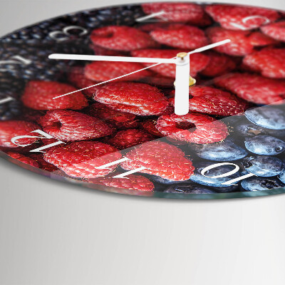 Glas wanduhr Beeren