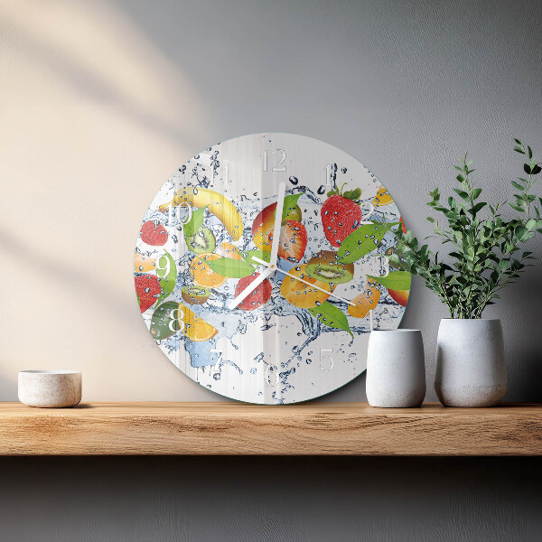 Glas wanduhr Fruchtwasser