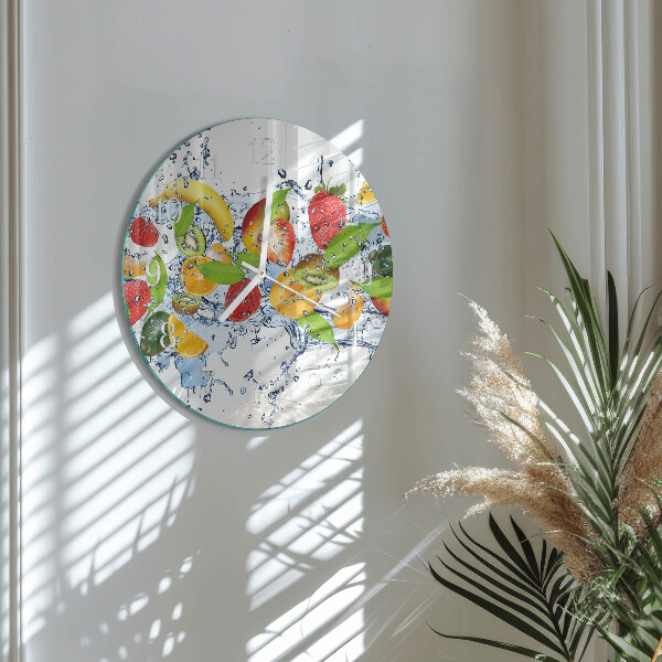 Glas wanduhr Fruchtwasser