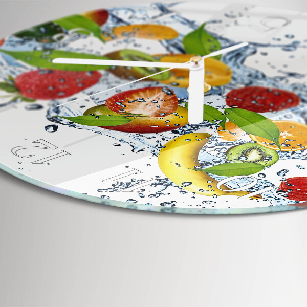 Glas wanduhr Fruchtwasser