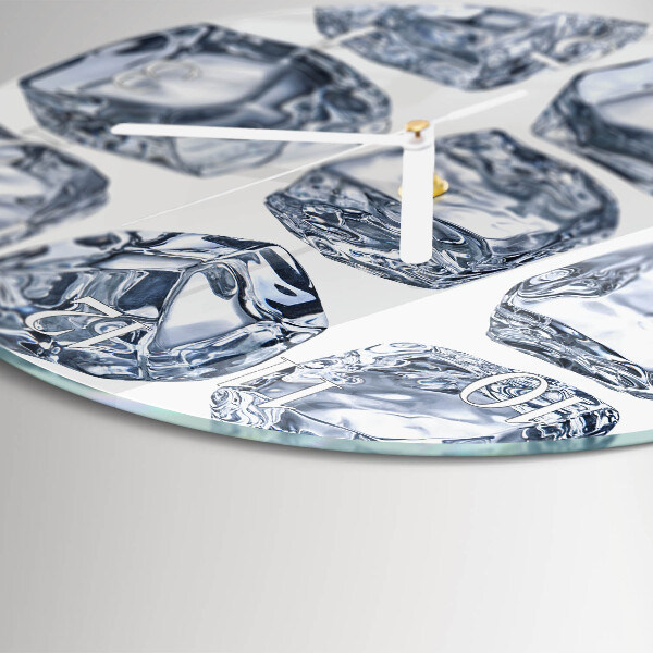 Glas wanduhr Eis