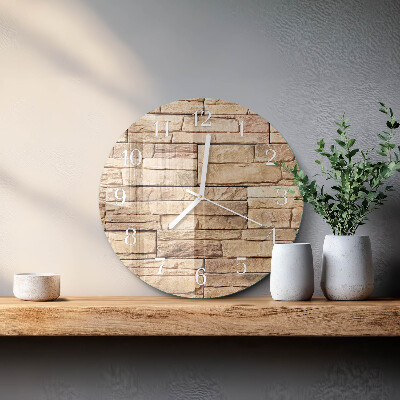 Glas wanduhr Klinker