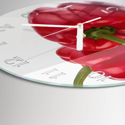 Glas wanduhr Pfeffer