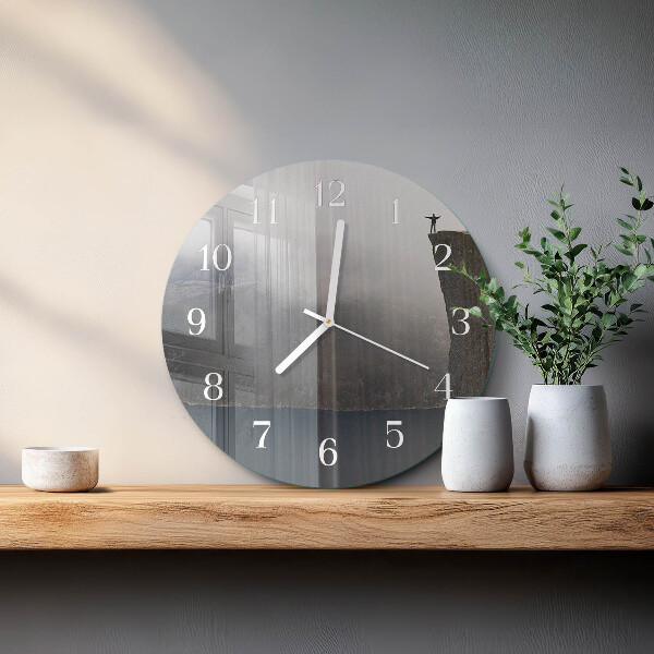 Glas wanduhr Abgrund