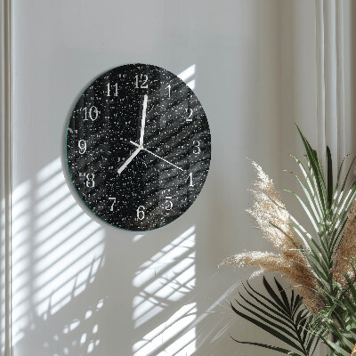Glas wanduhr Wassertropfen