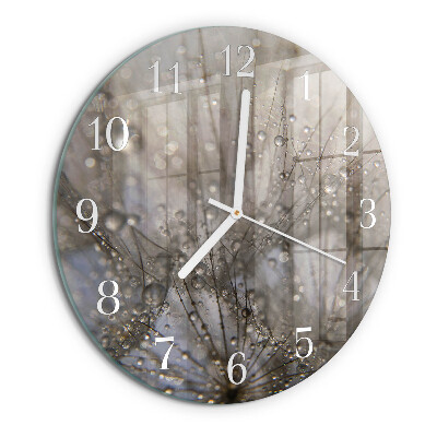 Glas wanduhr Tautropfen