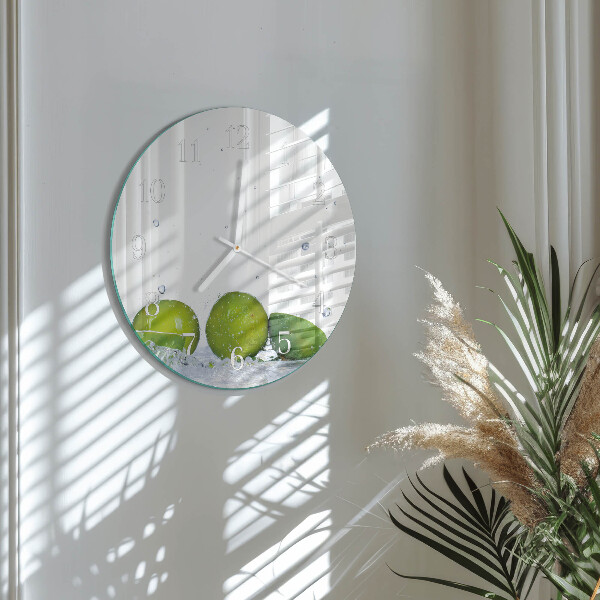 Glas wanduhr Limes