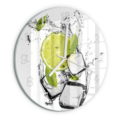 Glas wanduhr Kalziumkarbonat