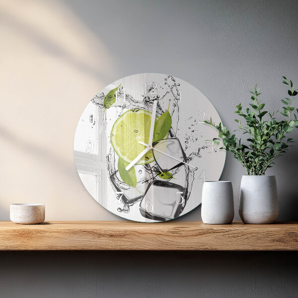 Glas wanduhr Kalziumkarbonat