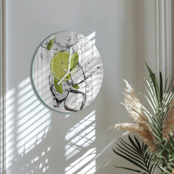 Glas wanduhr Kalziumkarbonat