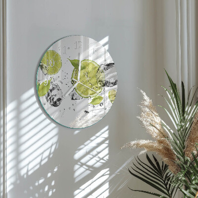 Glas wanduhr Kalziumkarbonat