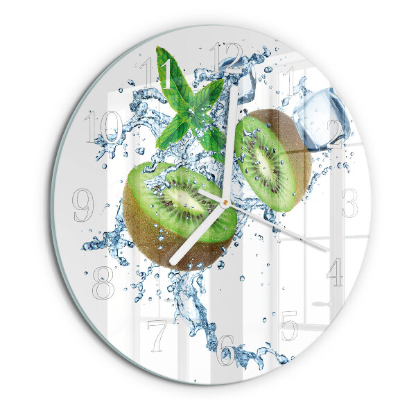 Glas wanduhr Ziegelmauer