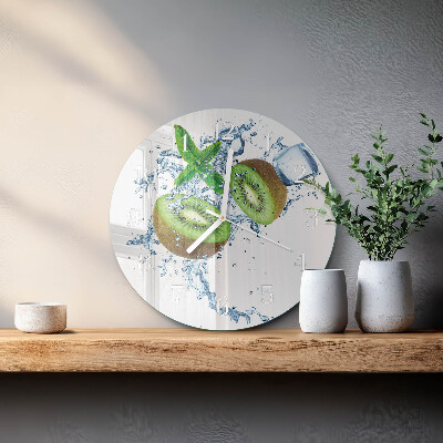 Glas wanduhr Ziegelmauer