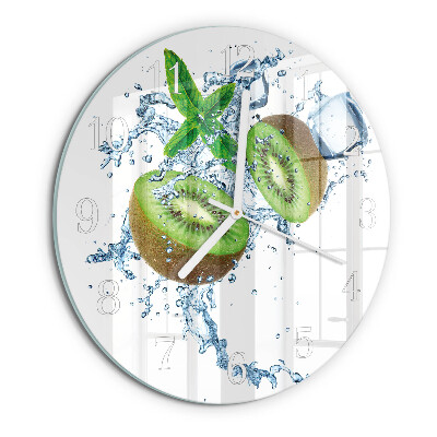 Glas wanduhr Kiwi
