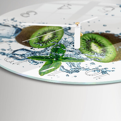 Glas wanduhr Kiwi