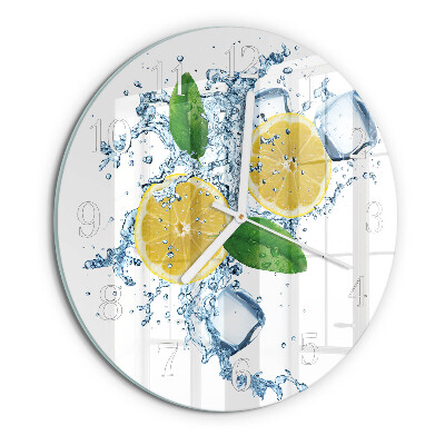 Glas wanduhr Zitronensäure