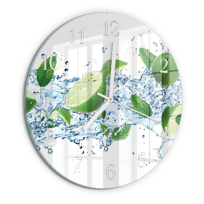 Glas wanduhr Limes