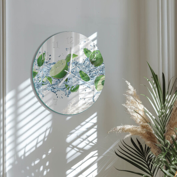 Glas wanduhr Limes