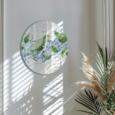 Glas wanduhr Limes