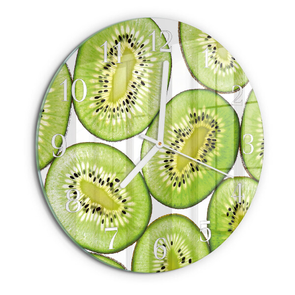 Glas wanduhr Kiwi