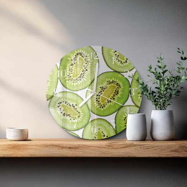 Glas wanduhr Kiwi