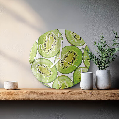 Glas wanduhr Kiwi