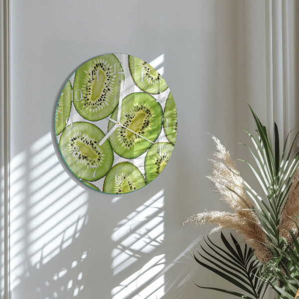 Glas wanduhr Kiwi