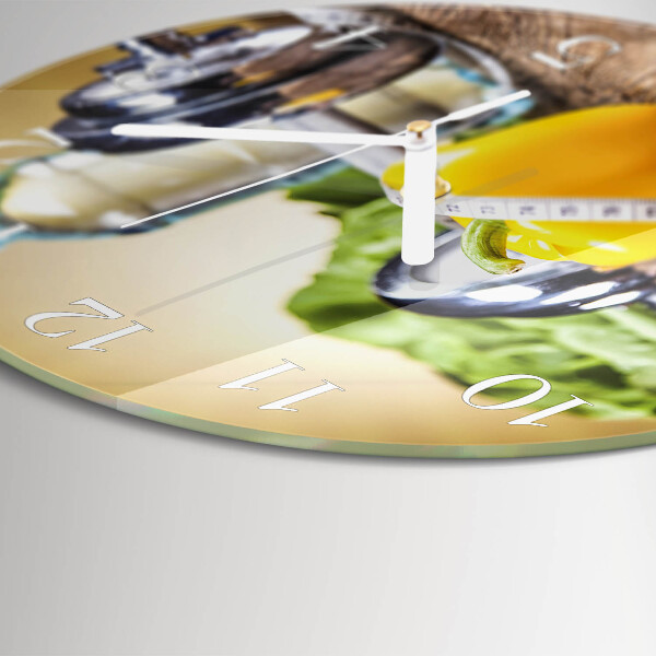 Glas wanduhr Pfeffer