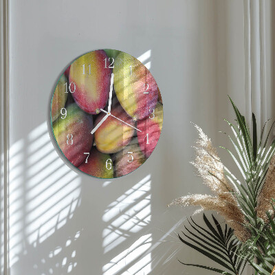 Glas wanduhr Obst