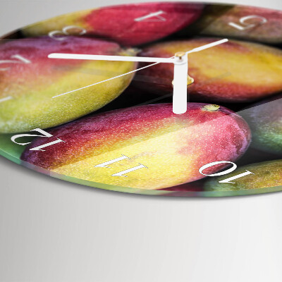 Glas wanduhr Obst