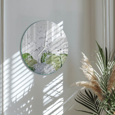 Glas wanduhr Kalziumkarbonat