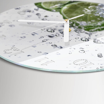 Glas wanduhr Kalziumkarbonat