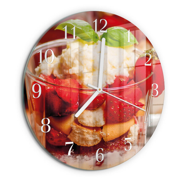 Glas wanduhr Obst