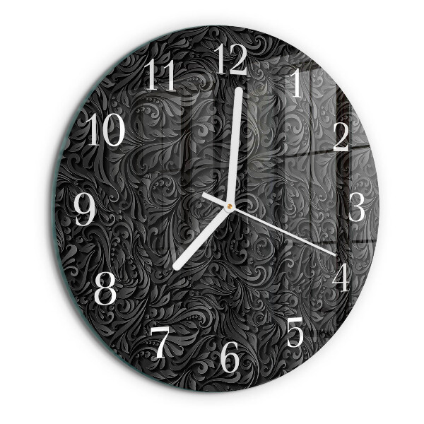 Glas wanduhr Muster