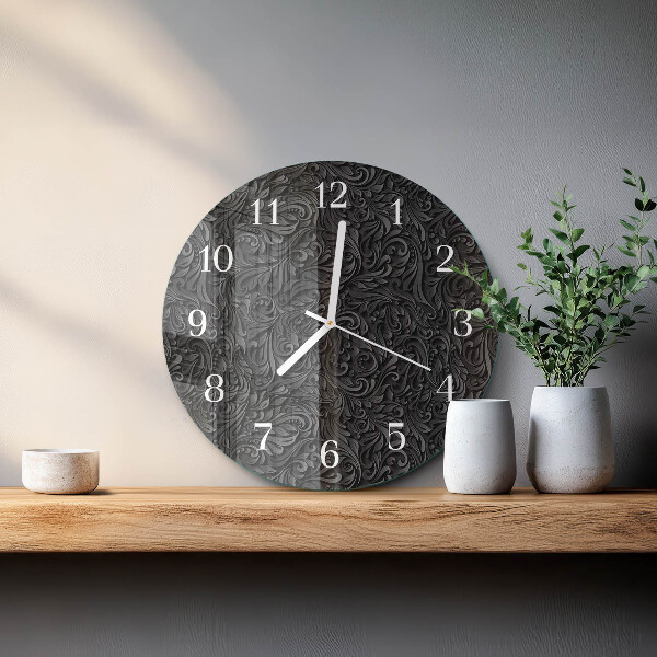 Glas wanduhr Muster