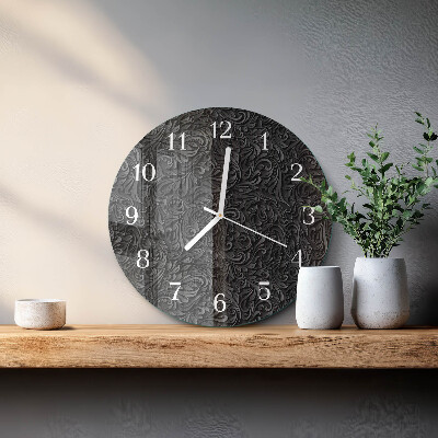 Glas wanduhr Muster