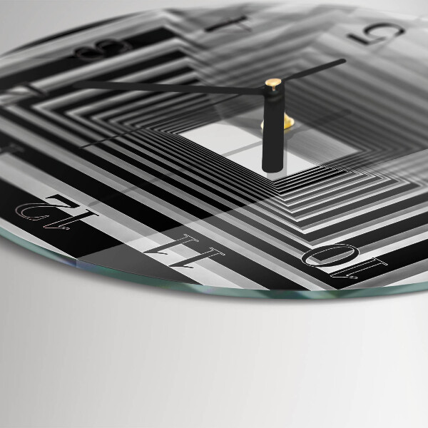 Wanduhr rund 3D-Tunnel