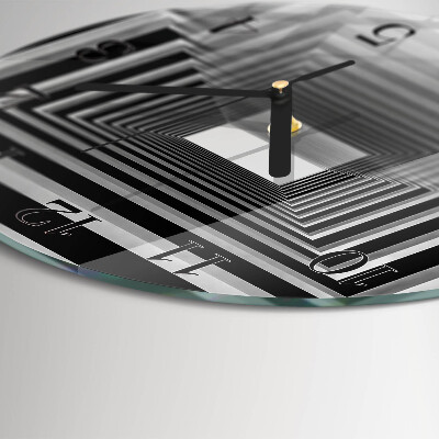 Wanduhr rund 3D-Tunnel