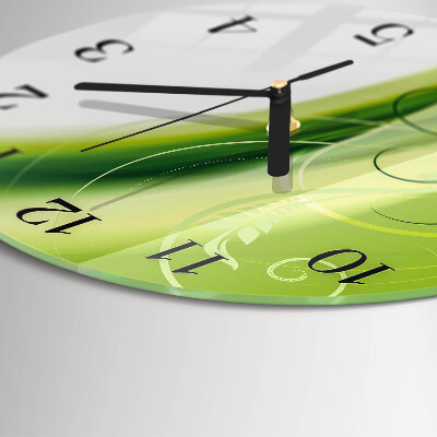 Wanduhr rund Blumenmuster