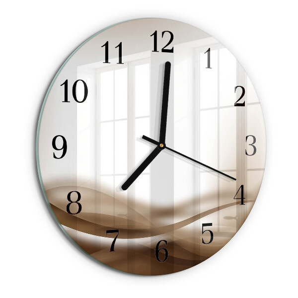 Wanduhr rund Abstrakte Linien