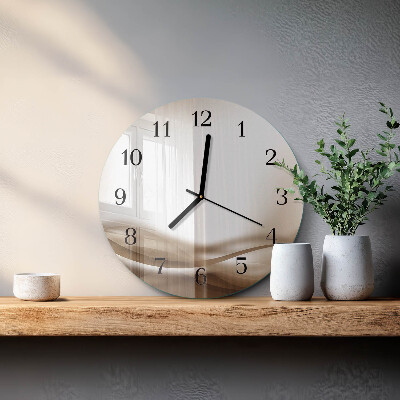 Wanduhr rund Abstrakte Linien