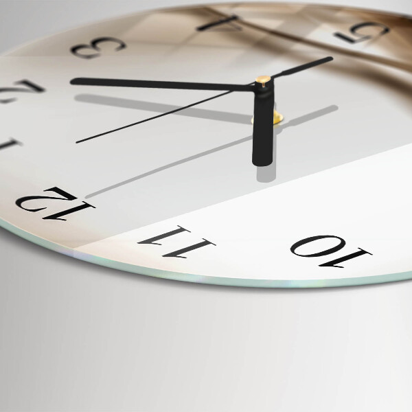 Wanduhr rund Abstrakte Linien