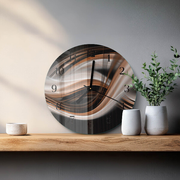 Wanduhr rund Abstrakte Kunst