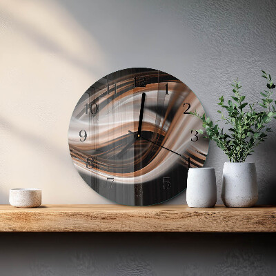Wanduhr rund Abstrakte Kunst